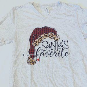 New without tags ~ Womens Graphic Tshirt Santas Favorite Size Medium